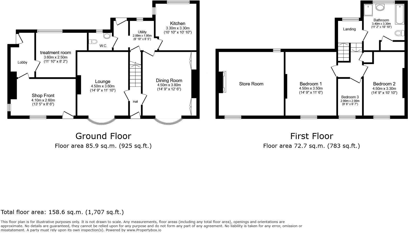 1-2, Stones End, Evenwood, Bishop Auckland, DL14 floorplan