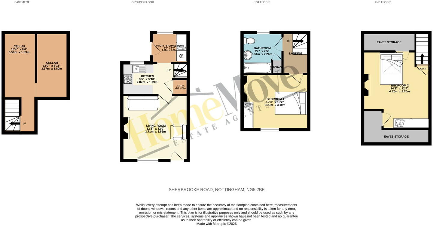 Sherbrooke Road, Nottingham, Nottinghamshire, NG5 2BE floorplan