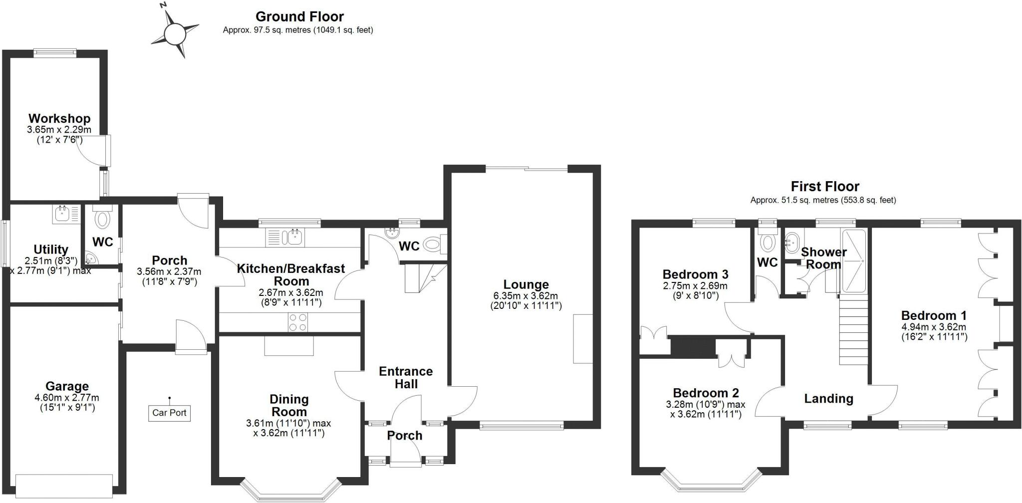 Standon House, Birchin Lane, Nantwich floorplan