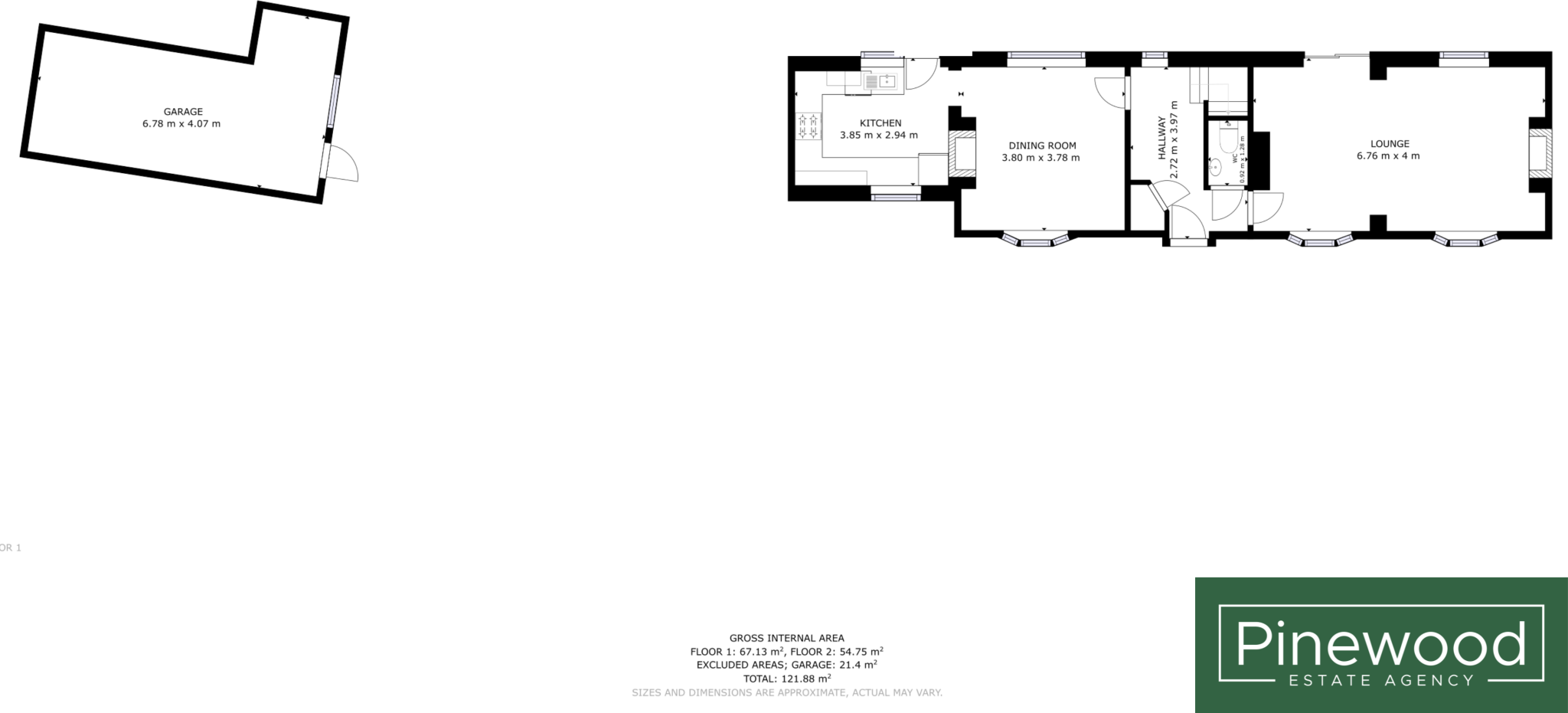 Nant Cottages, Corwen Road, Pontybodkin, CH7 floorplan
