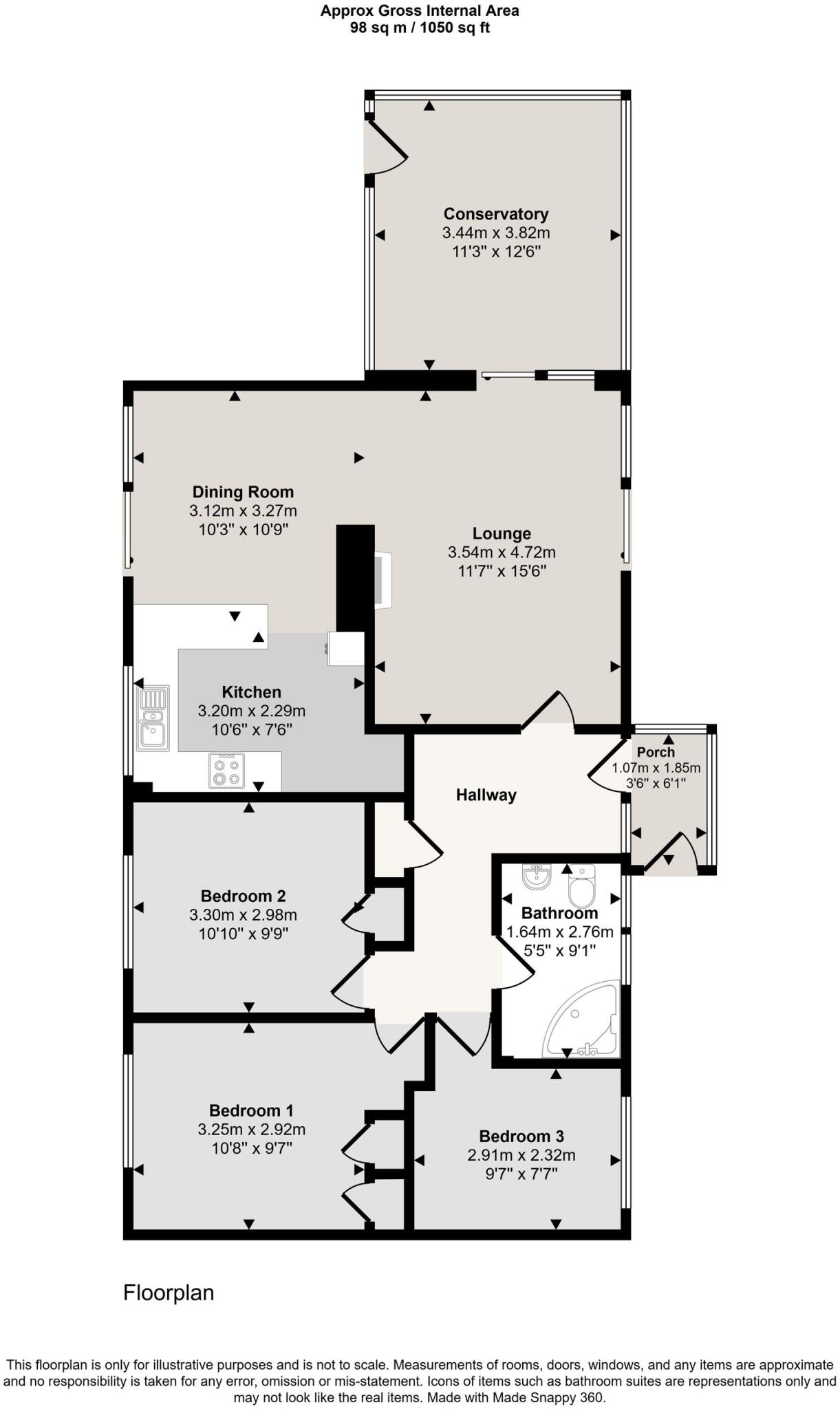 Bodrigan Road, Looe, PL13 floorplan