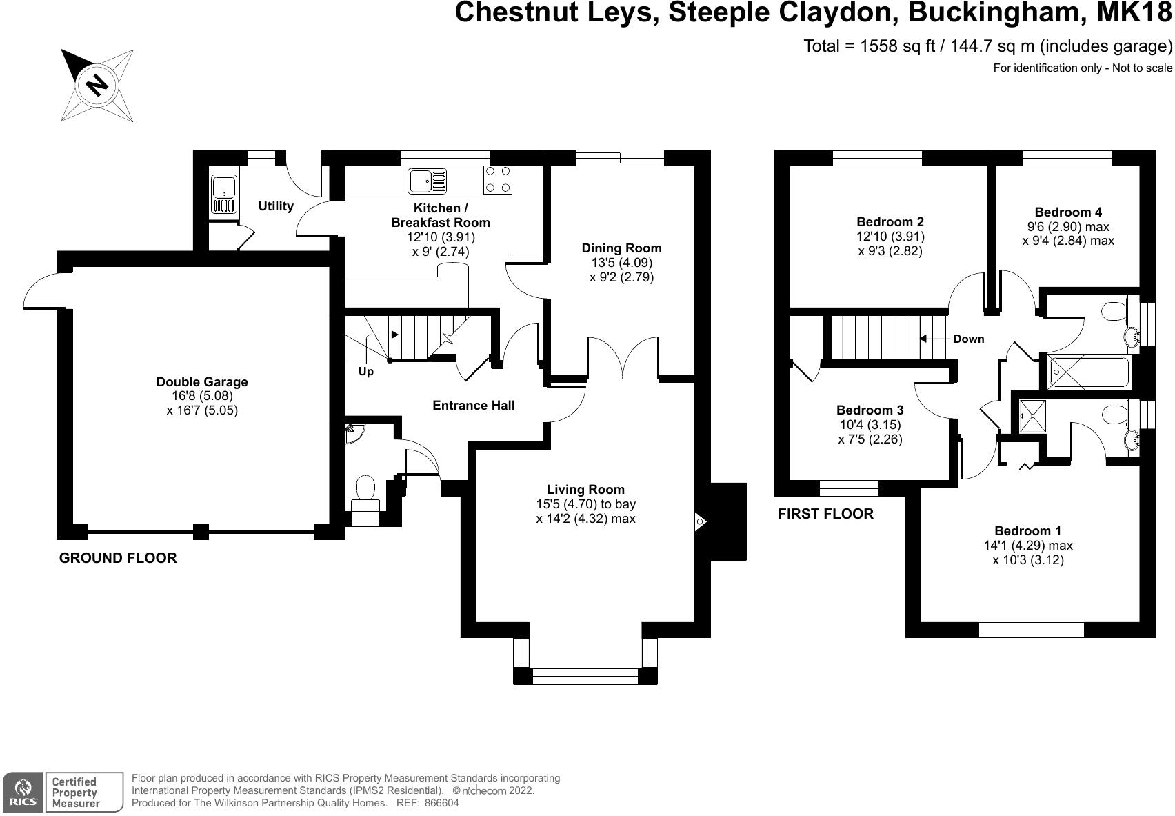 Chestnut Leys, Steeple Claydon floorplan