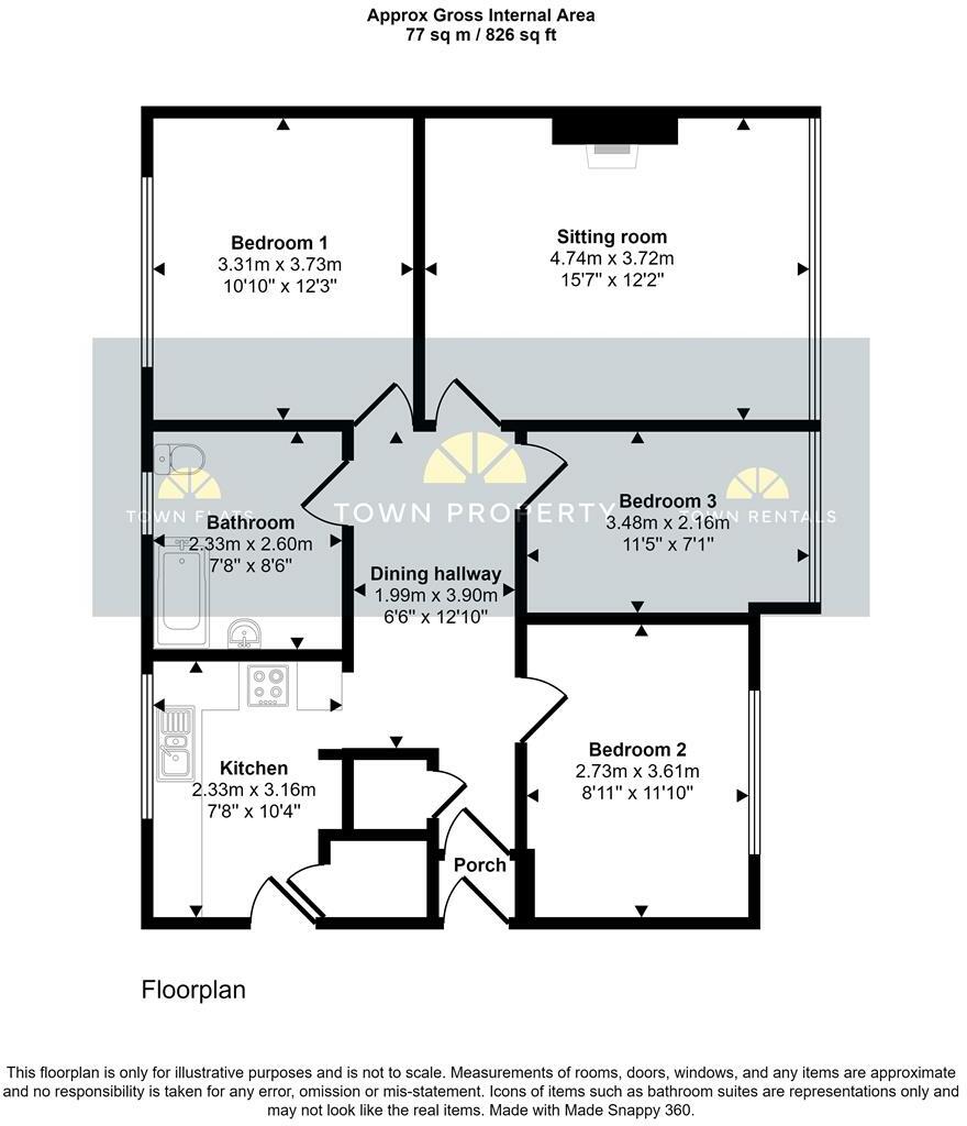 The Square, Pevensey Bay, Pevensey floorplan