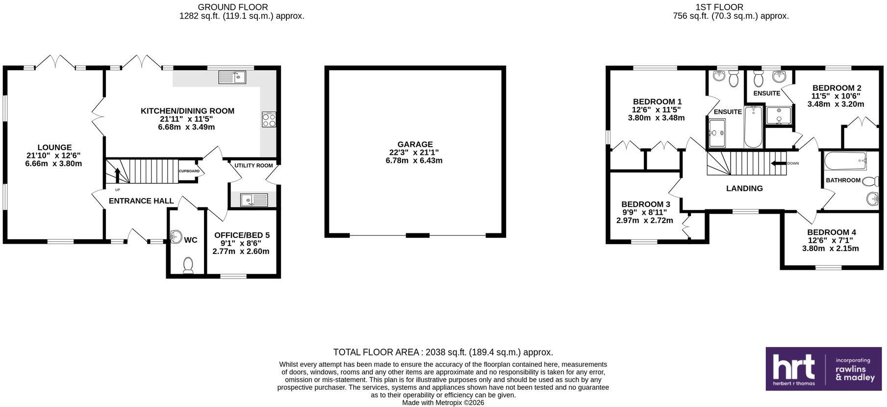 38 Cae Ffynnon, Cowbridge, Vale of Glamorgan CF71 7FJ floorplan