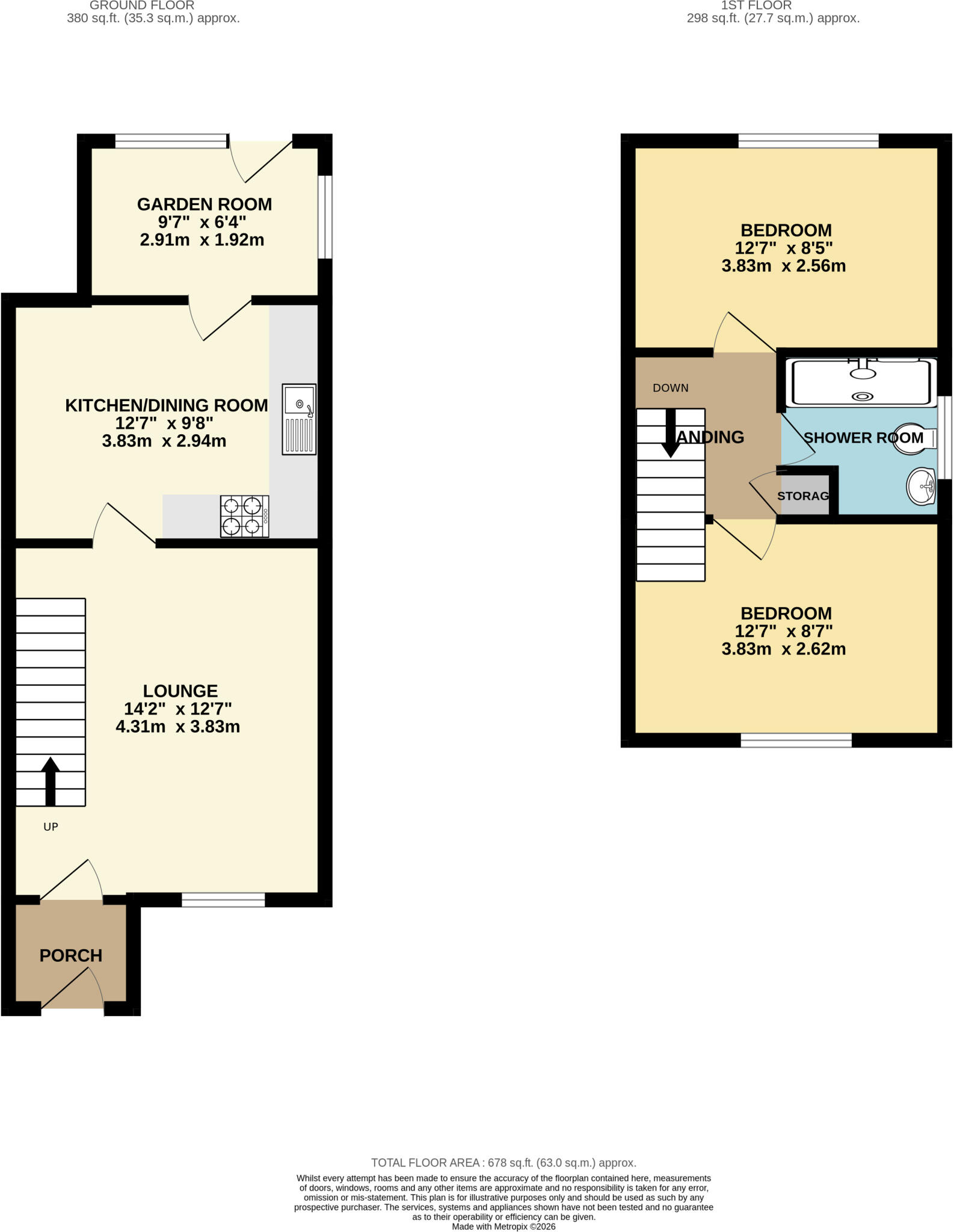 Matravers Close, Westbury floorplan