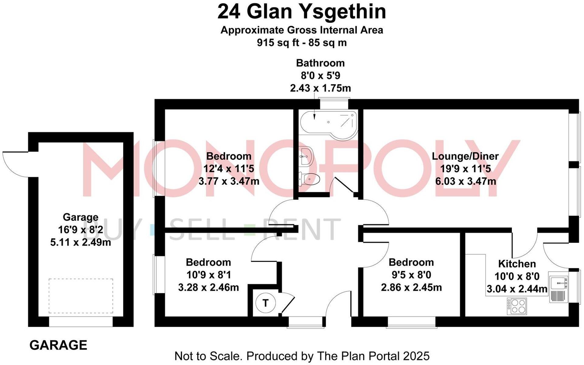 24, Glan Ysgethin, Talybont, LL43 floorplan