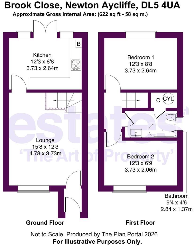 Brook Close, Newton Aycliffe, DL5 4UA floorplan
