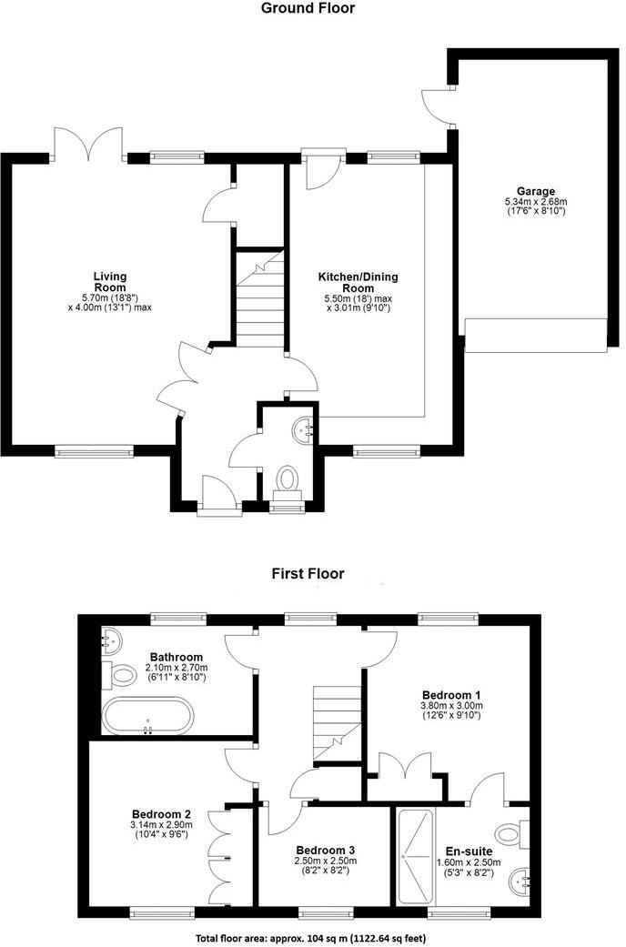 Penson Way, Greenfields, Shrewsbury floorplan