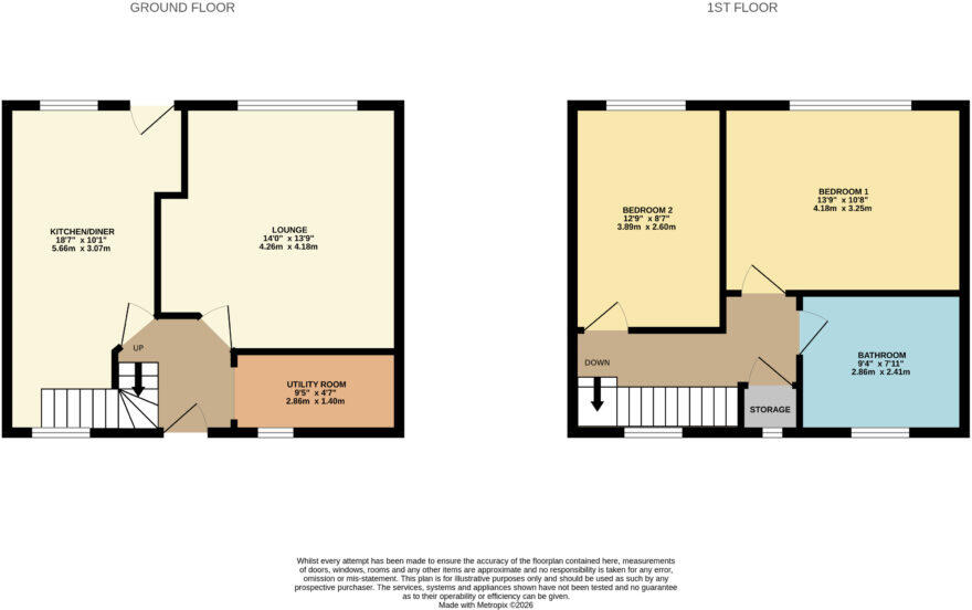 Nettleton Road, Mirfield, WF14 9AP floorplan