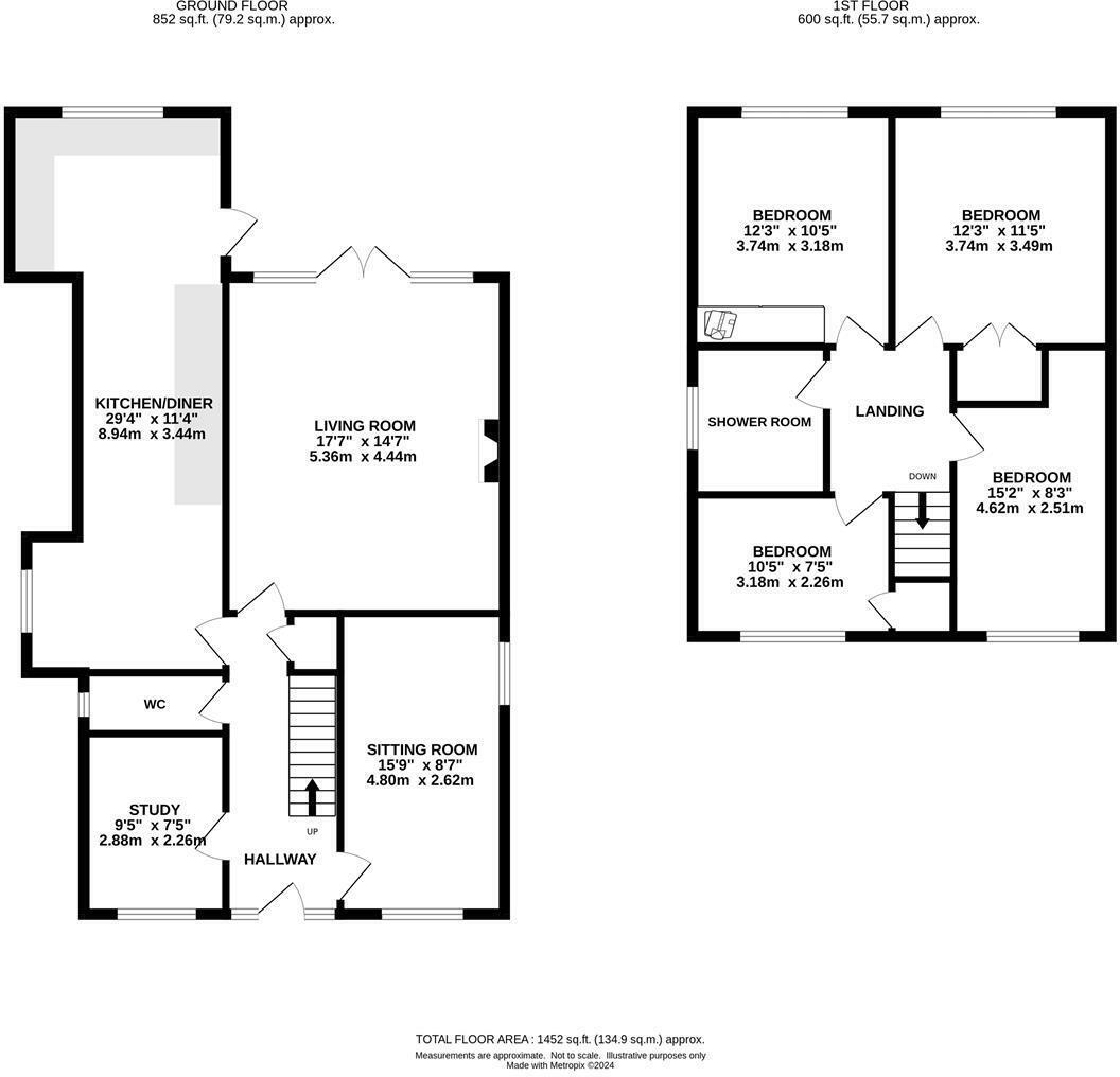 Nine Ashes Road, Blackmore, Essex, CM4 floorplan