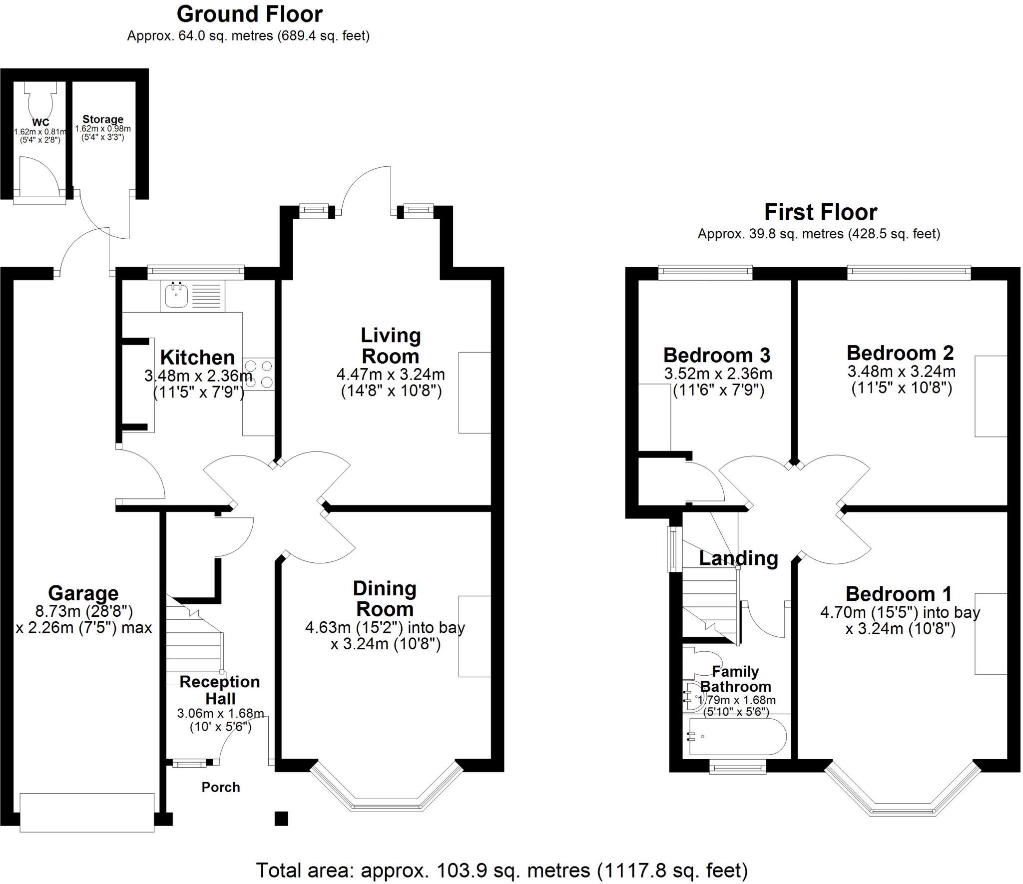 Stoney Lane, Yardley floorplan