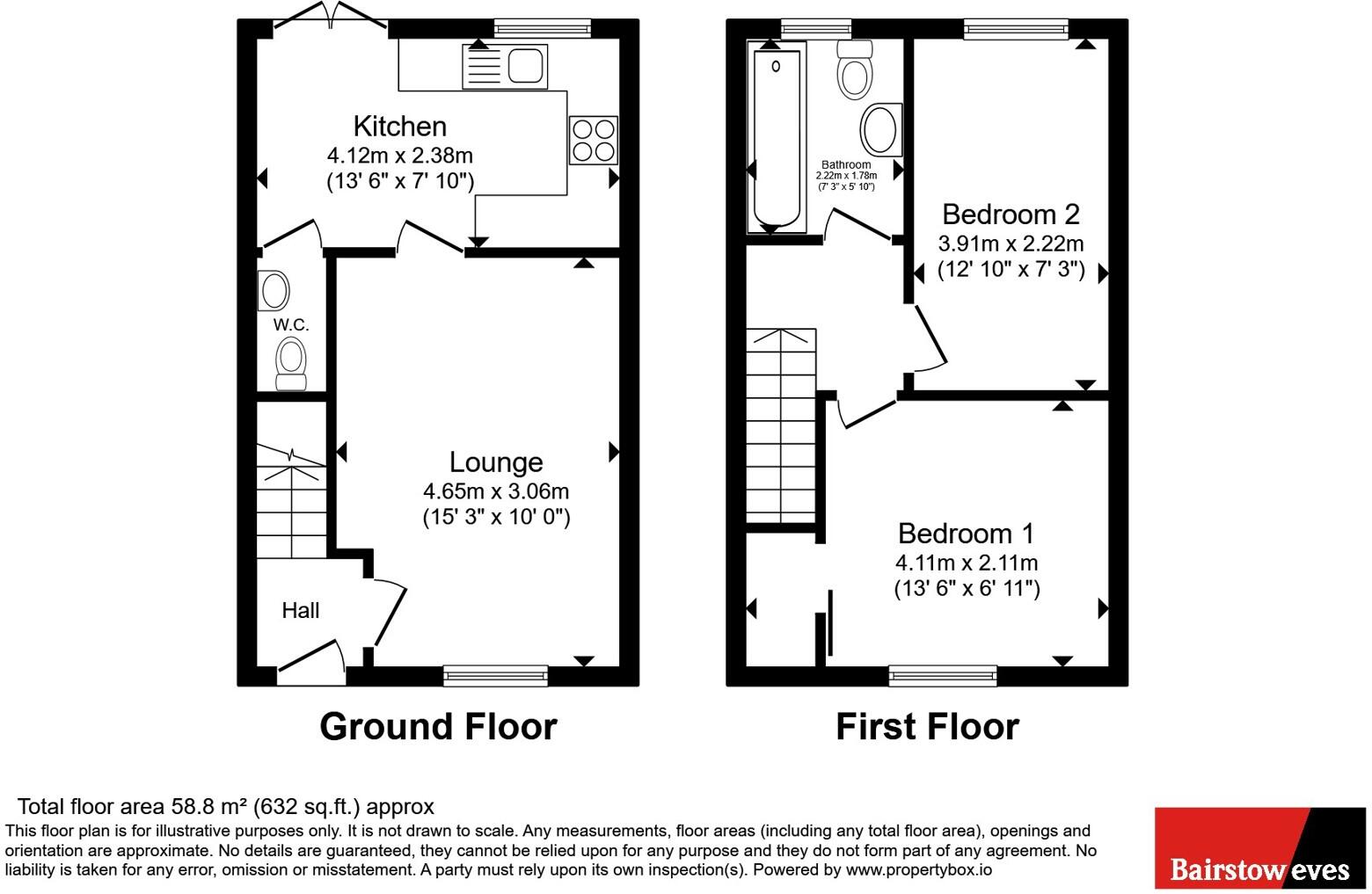 Rebecca Close, Sutton-in-Ashfield, Nottinghamshire, NG17 floorplan