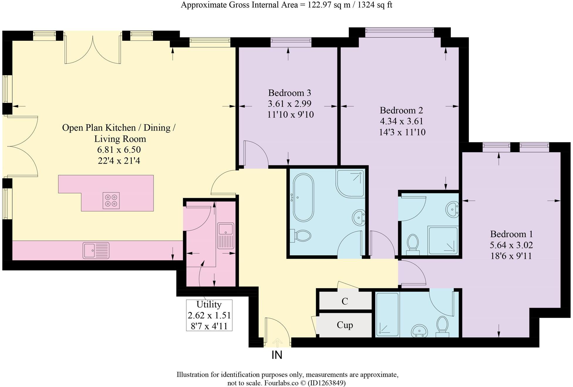 The Penthouse, Teviot Bank, Heswall, Wirral, CH60 8PB floorplan