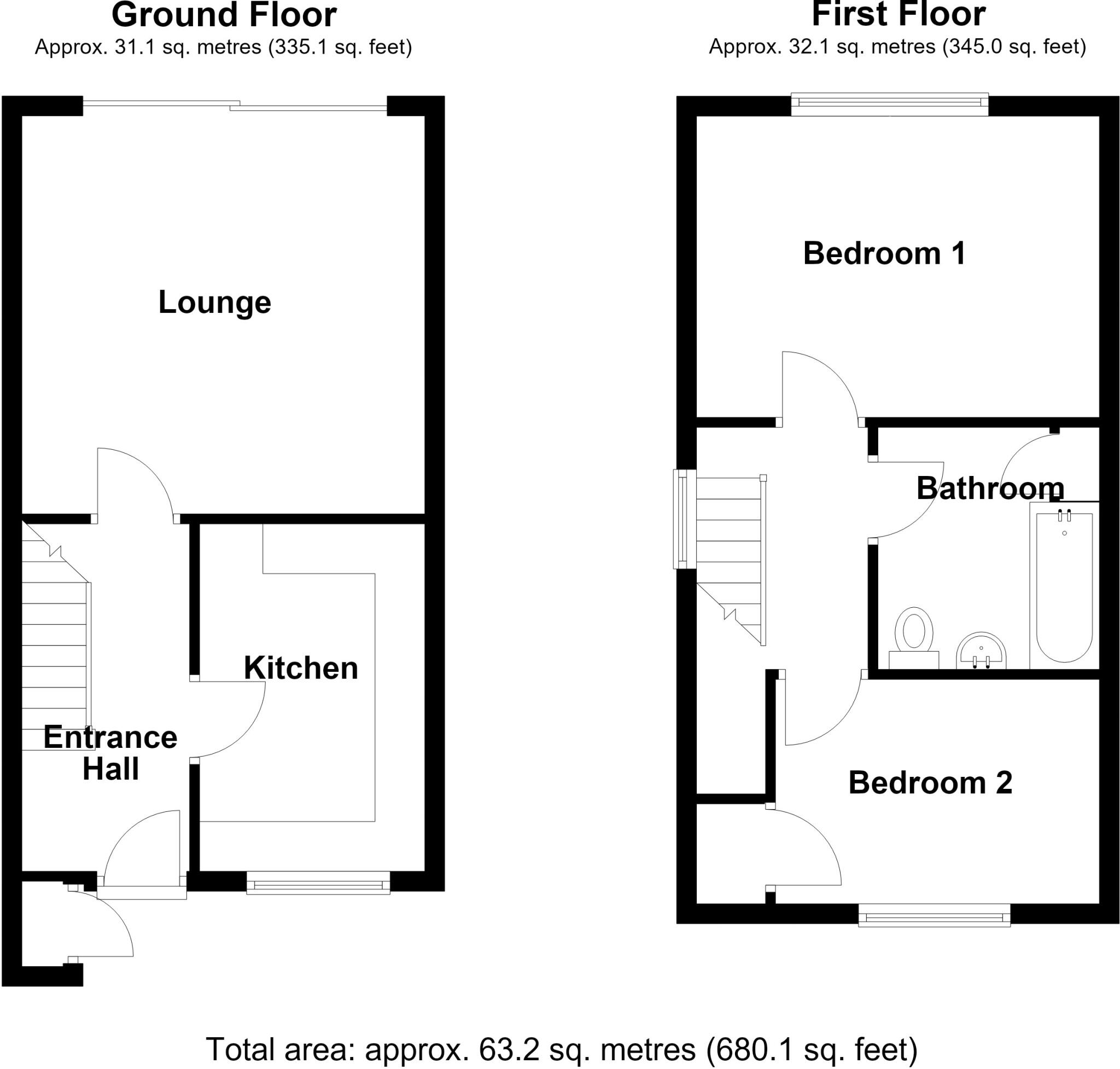Princes Court, Bourne, Lincolnshire, PE10 floorplan