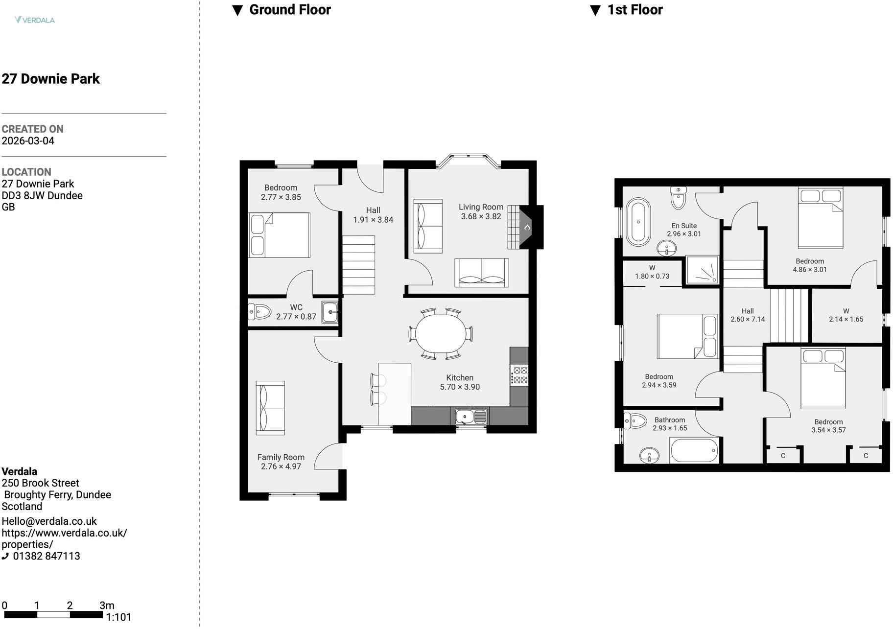 27 Downie Park, Dundee, DD3 8JW floorplan