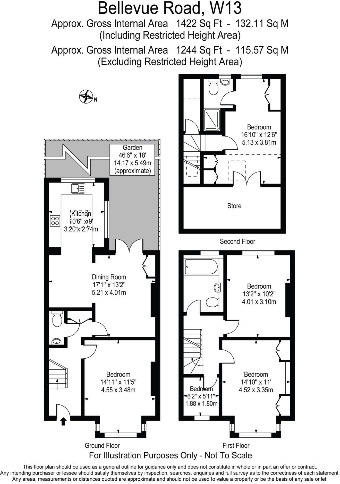 Bellevue Road, Ealing floorplan