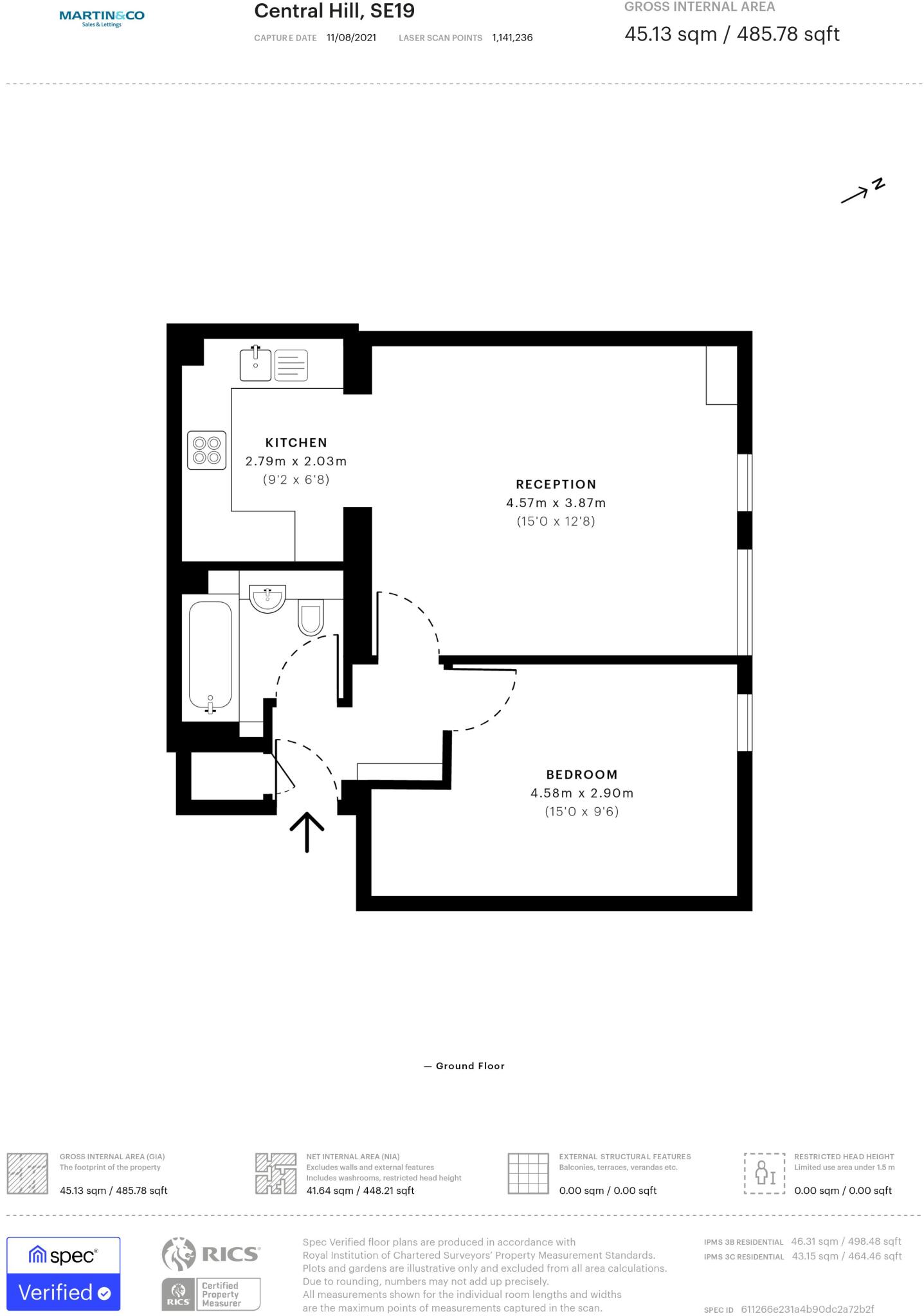 113 Central Hill, Crystal Palace floorplan