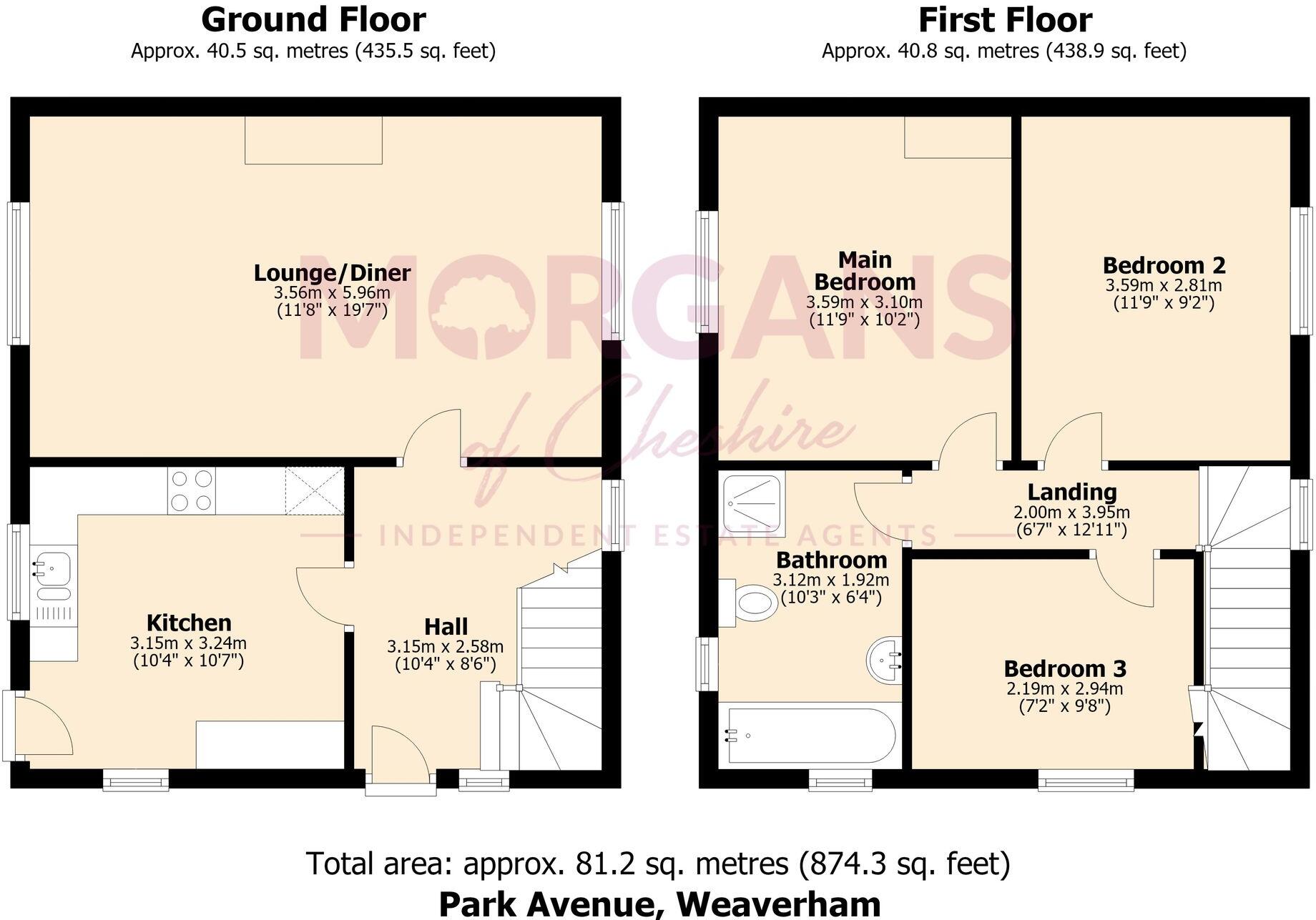 Park Avenue, Weaverham, CW8 floorplan