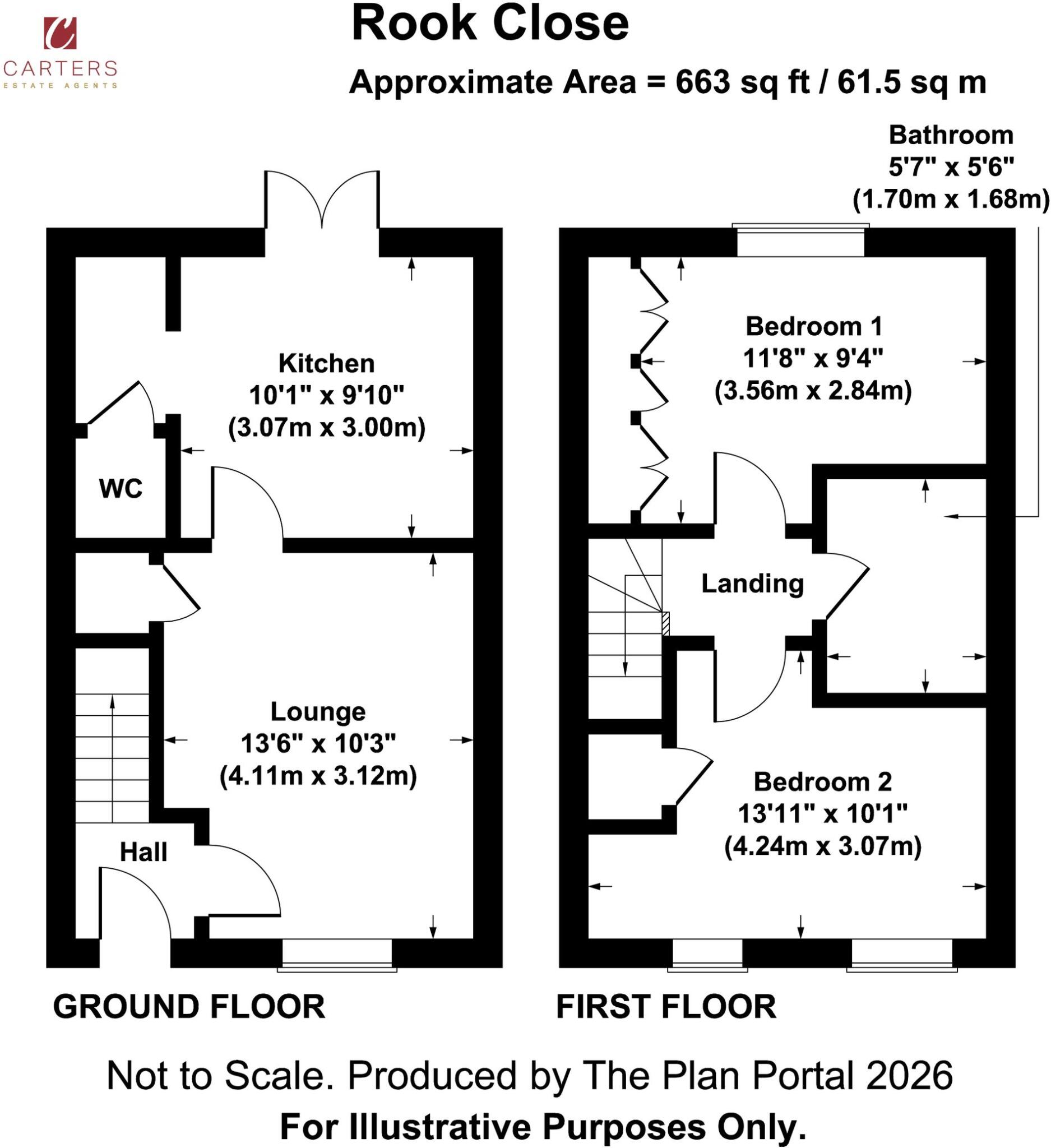 Rook Close, Hinckley, LE10 floorplan