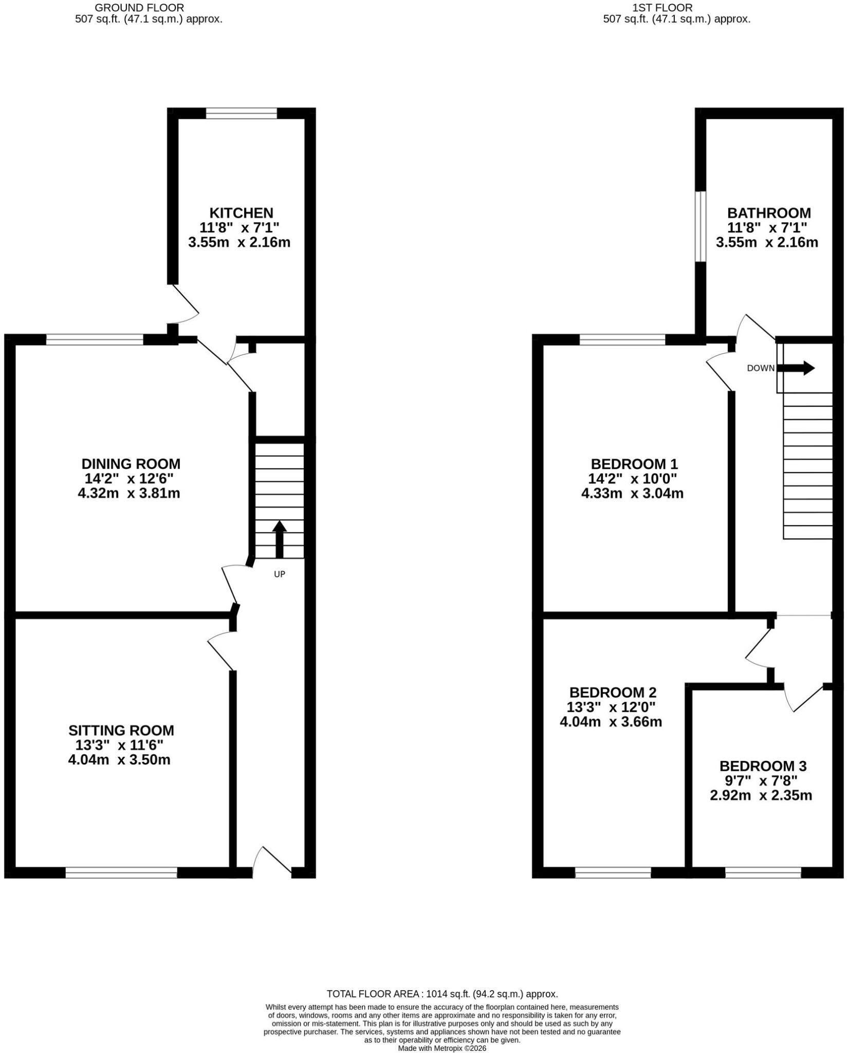 Johnson Street, Tyldesley, M29 floorplan