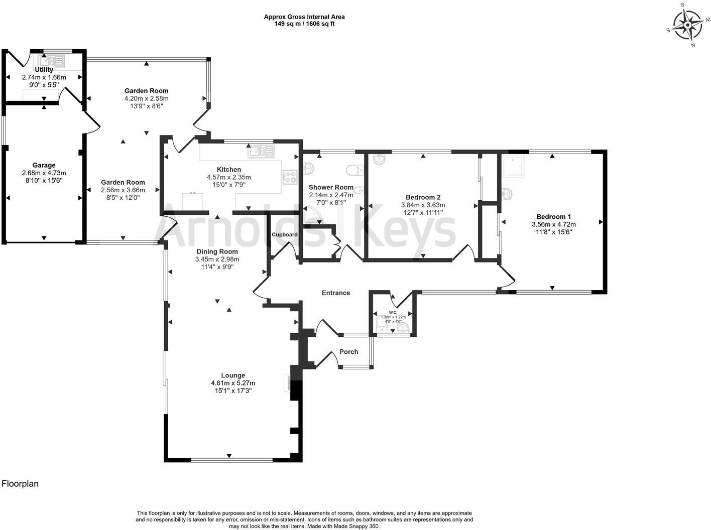 Uplands Park, Sheringham floorplan
