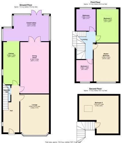 No. 736, Devonshire Road, Bispham, Lancs FY2 0AP floorplan
