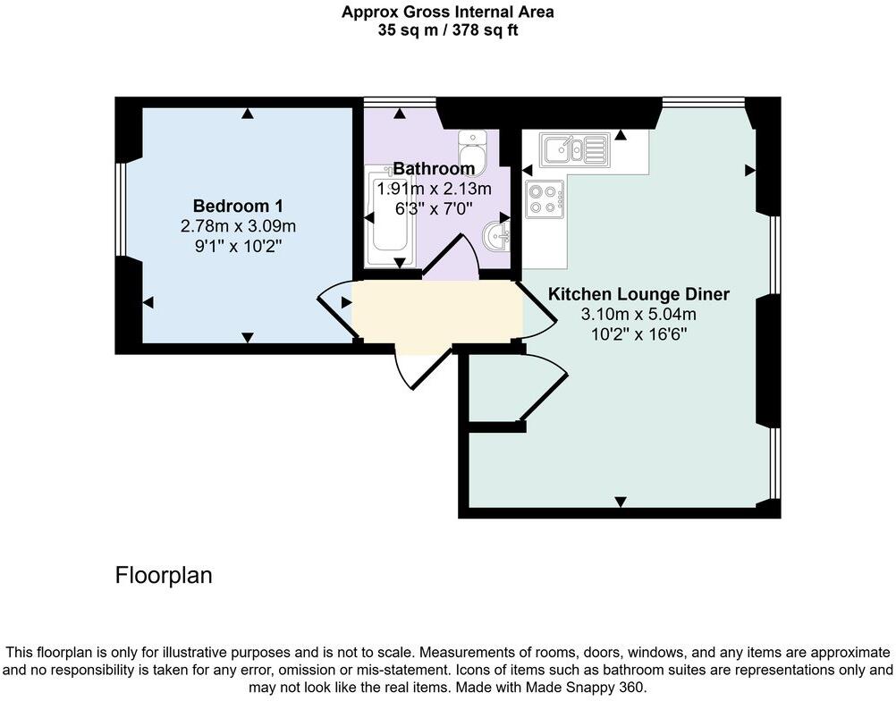 1 Penrith Road, Keswick, CA12 floorplan