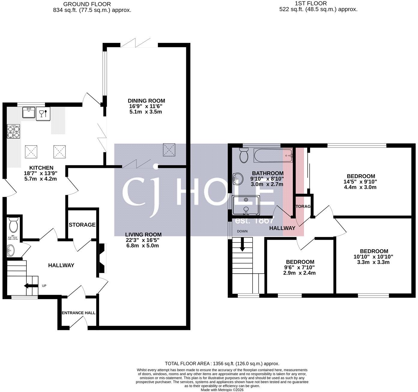Badminton Road, Downend, Bristol, Gloucestershire, BS16 floorplan