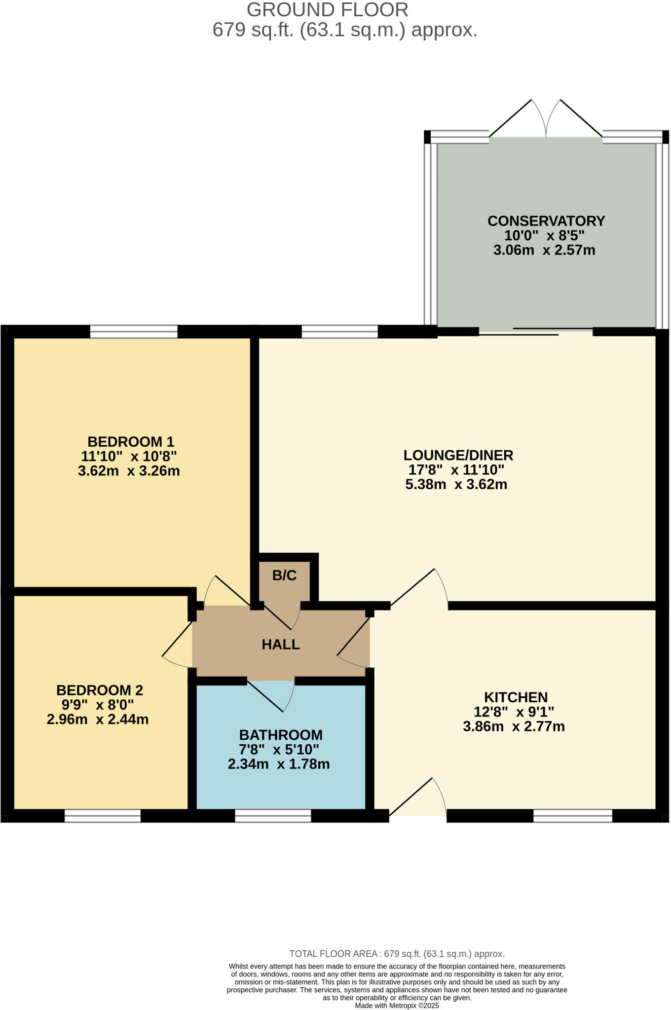 Kirby Close, Market Weighton, YO43 floorplan