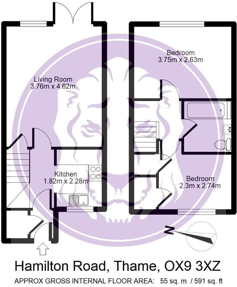 Hamilton Road, Thame, OX9 3XZ floorplan
