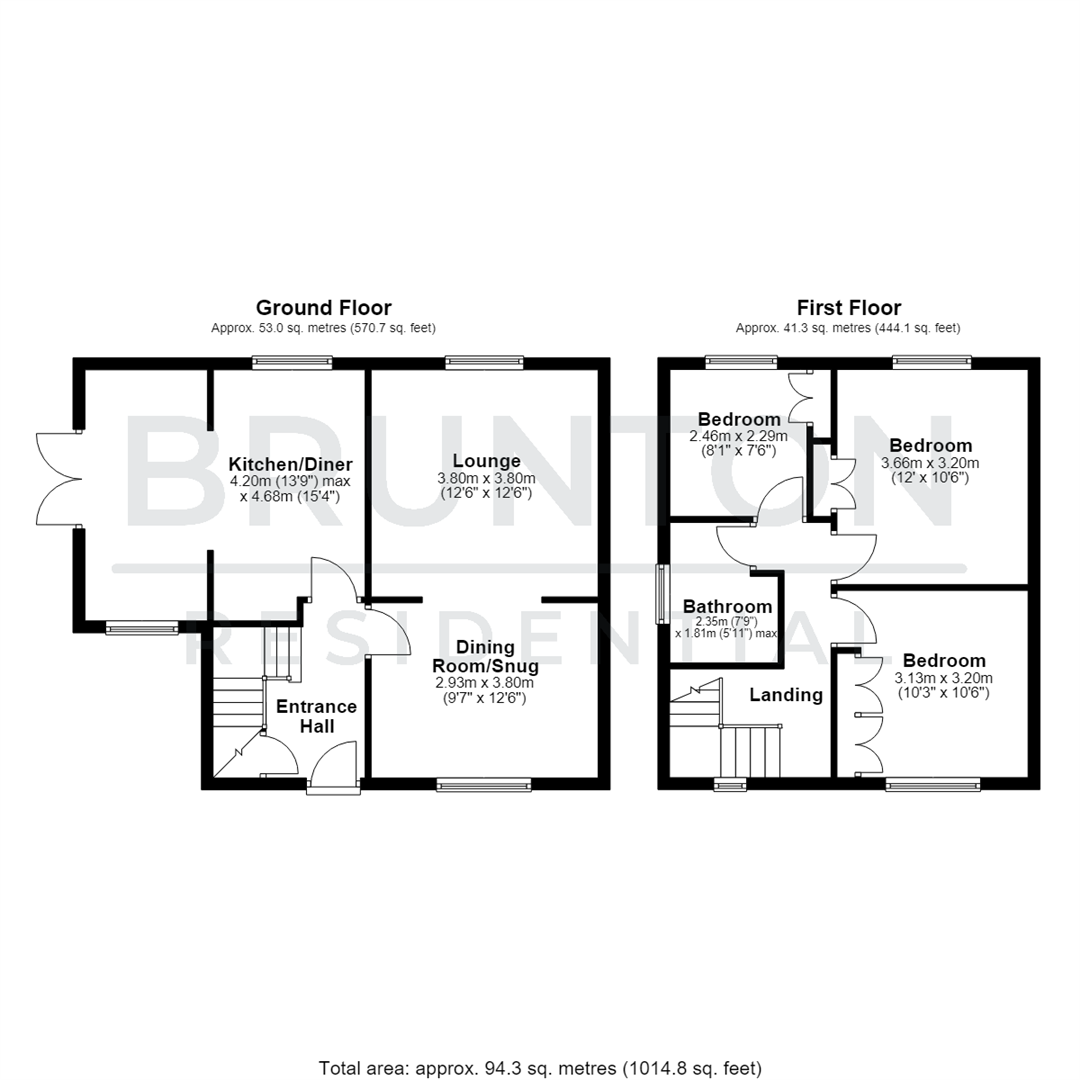 Alnwick Terrace, Wideopen, Newcastle Upon Tyne, NE13 floorplan