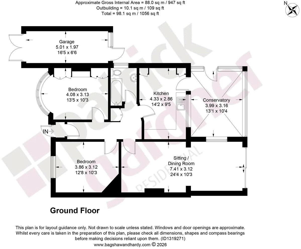 Cannon Grove, Fetcham, KT22 floorplan
