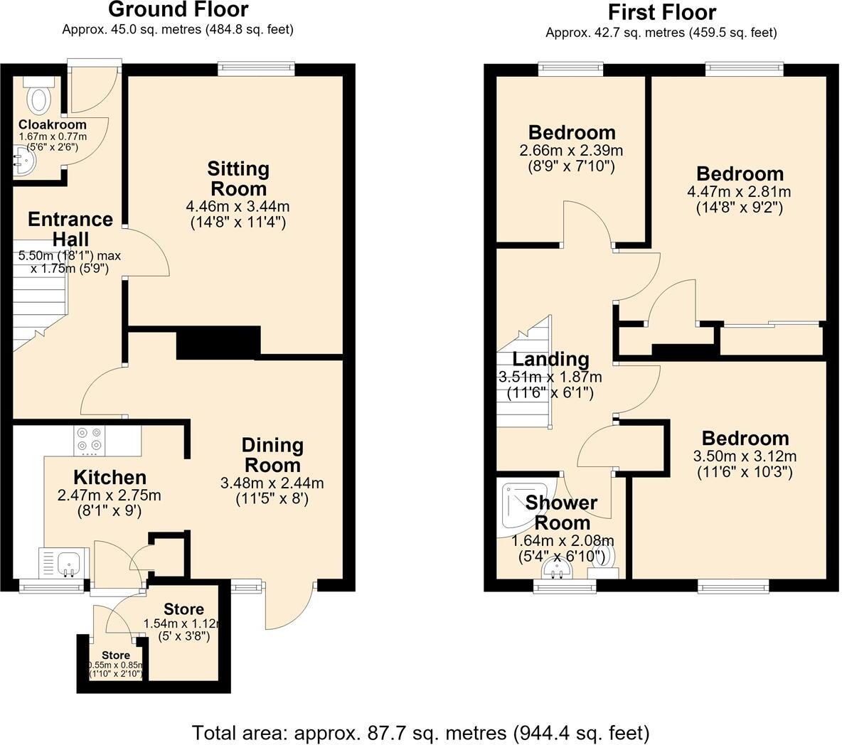 Wyntor Avenue, Winster, Matlock floorplan