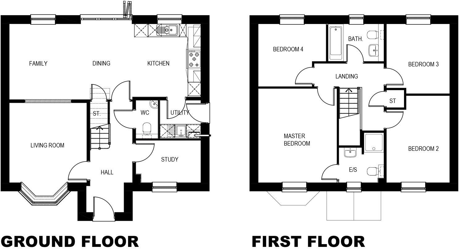 Plot 32, Cussins Lily IV, Debdon Falls, Harwood Drive, Rothbury, Morpeth, NE65 floorplan