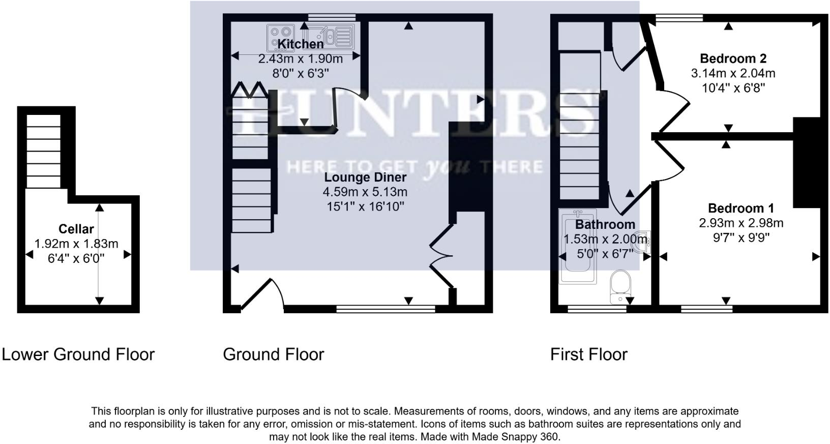 Campbell Street, Bradford, BD13 1AL floorplan