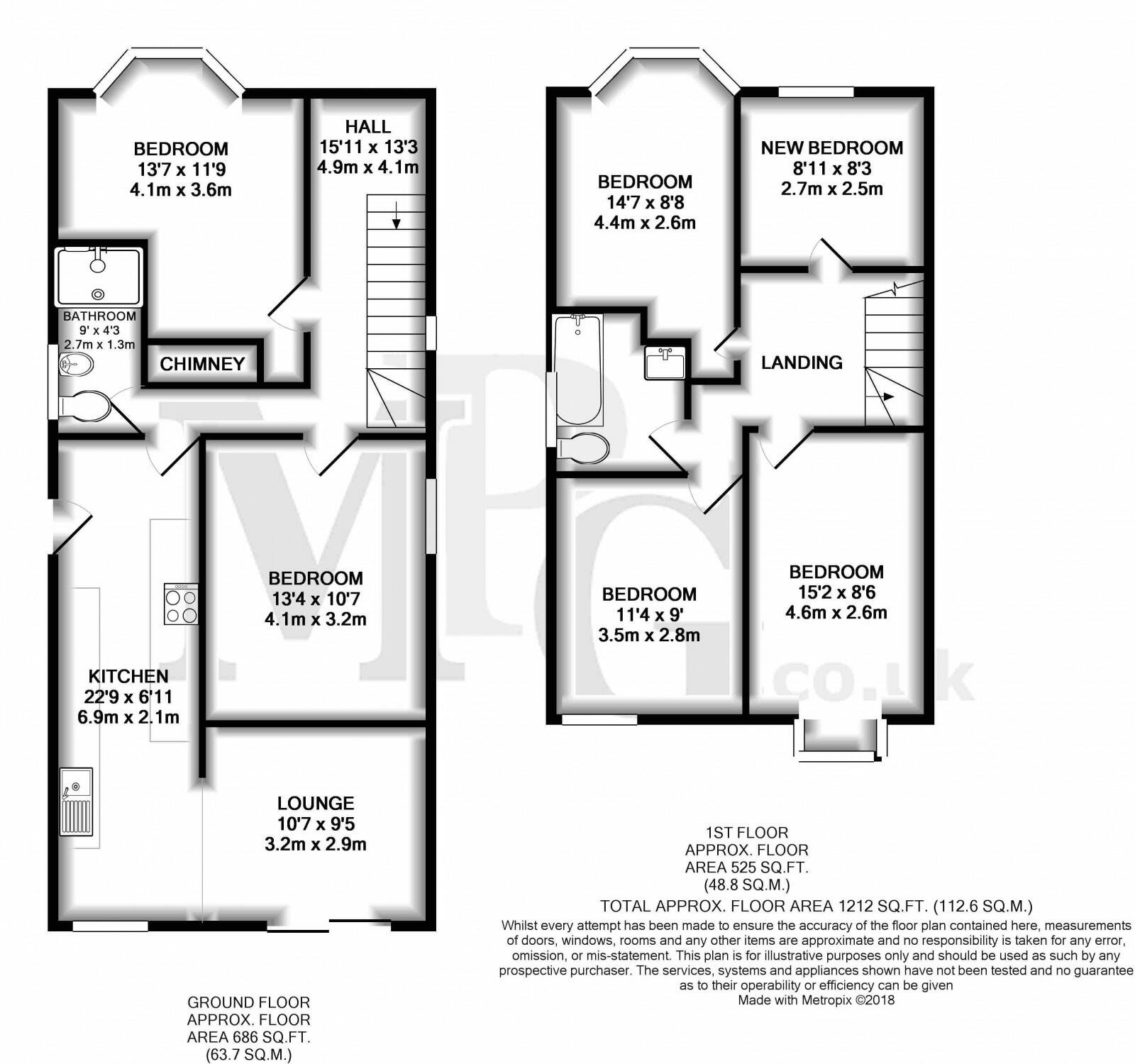 Markham Road, BH9 floorplan