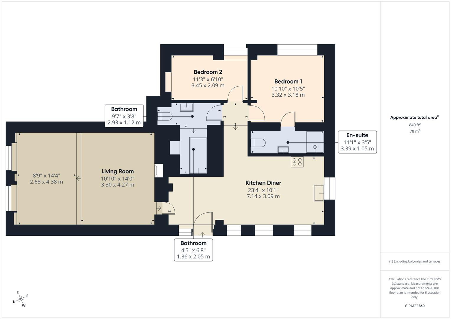 Severn Side South, Bewdley floorplan