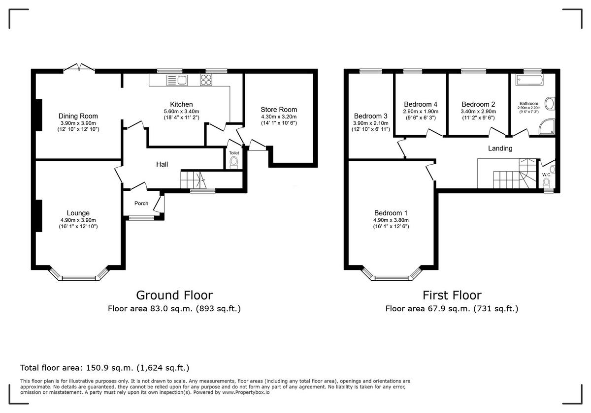 Meiriadog Road, Old Colwyn, LL29 floorplan
