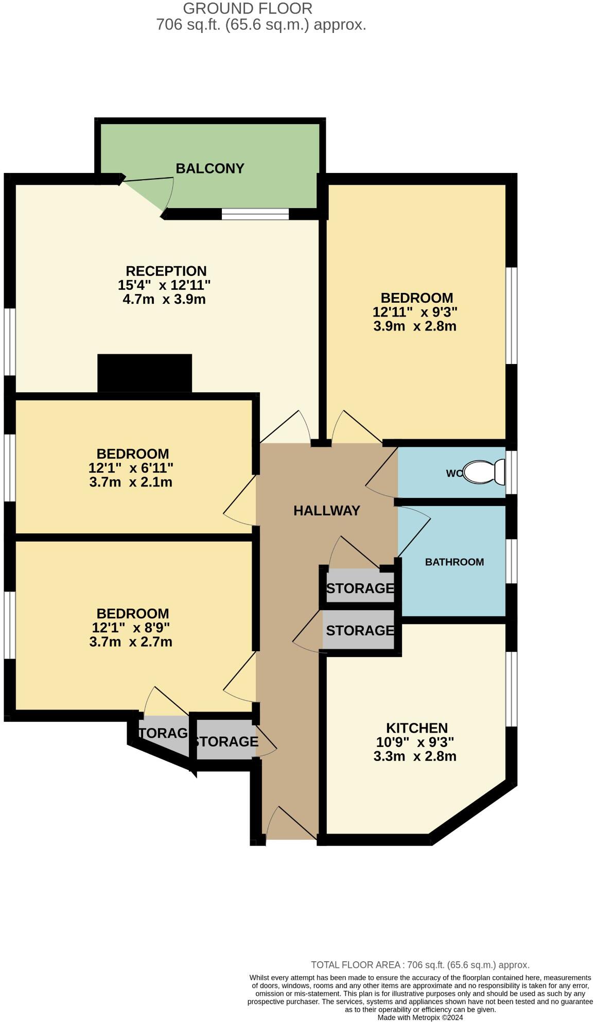 Hermitage Walk, London, E18 floorplan