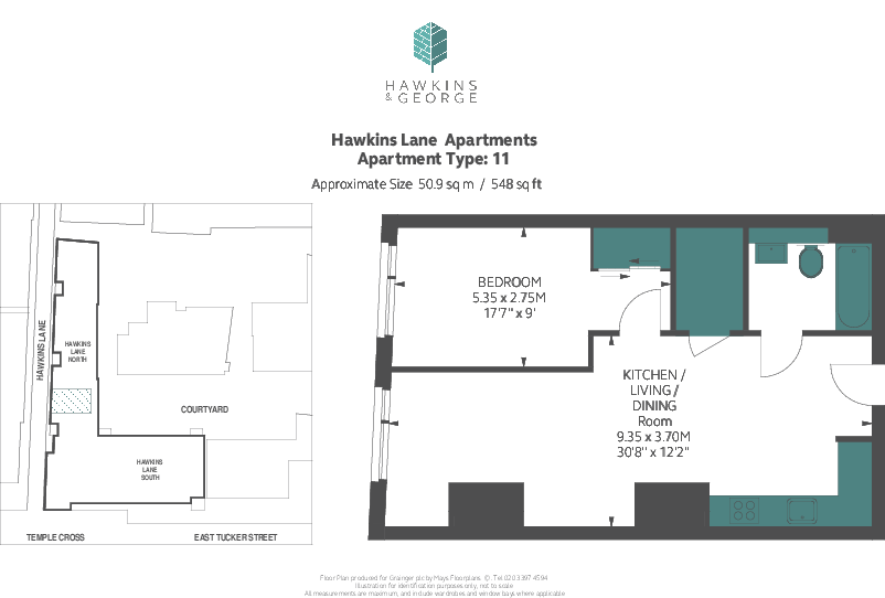 Hawkins & George, Bristol Bristol BS1 floorplan