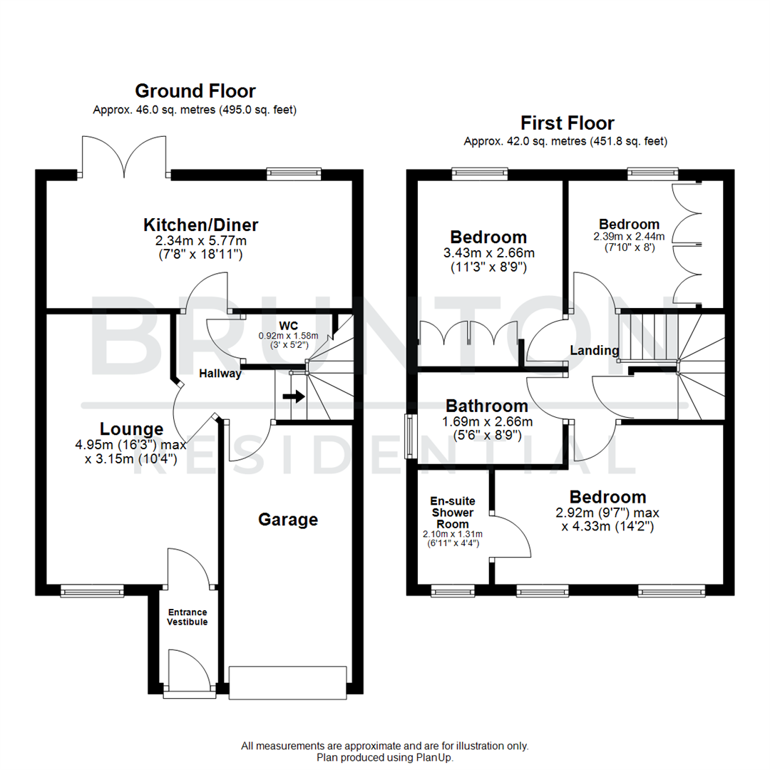 Saunton Gardens, The Fairways, Cramlington, NE23 floorplan