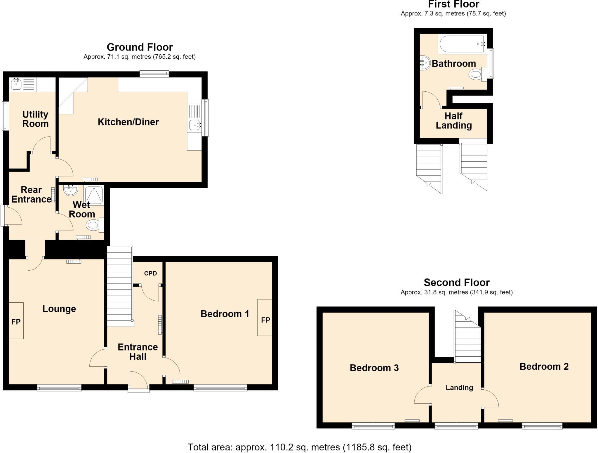 Park Cottage, South Dell, Ness, Isle of Lewis HS2 0SP floorplan