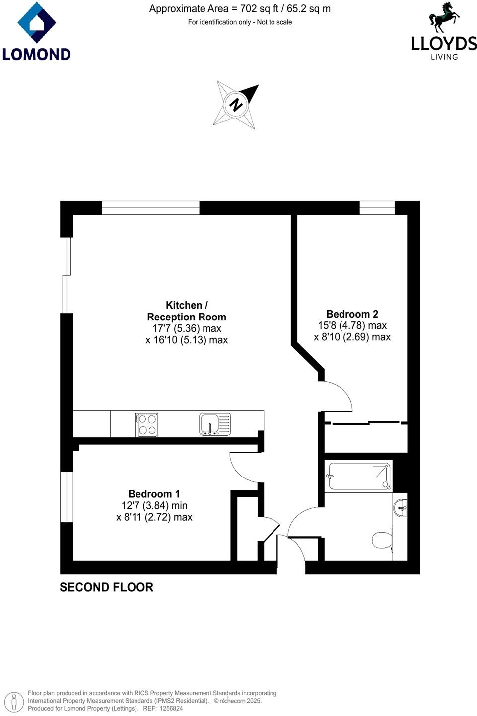 2 bedroom property in Darlington House, Peterborough floorplan