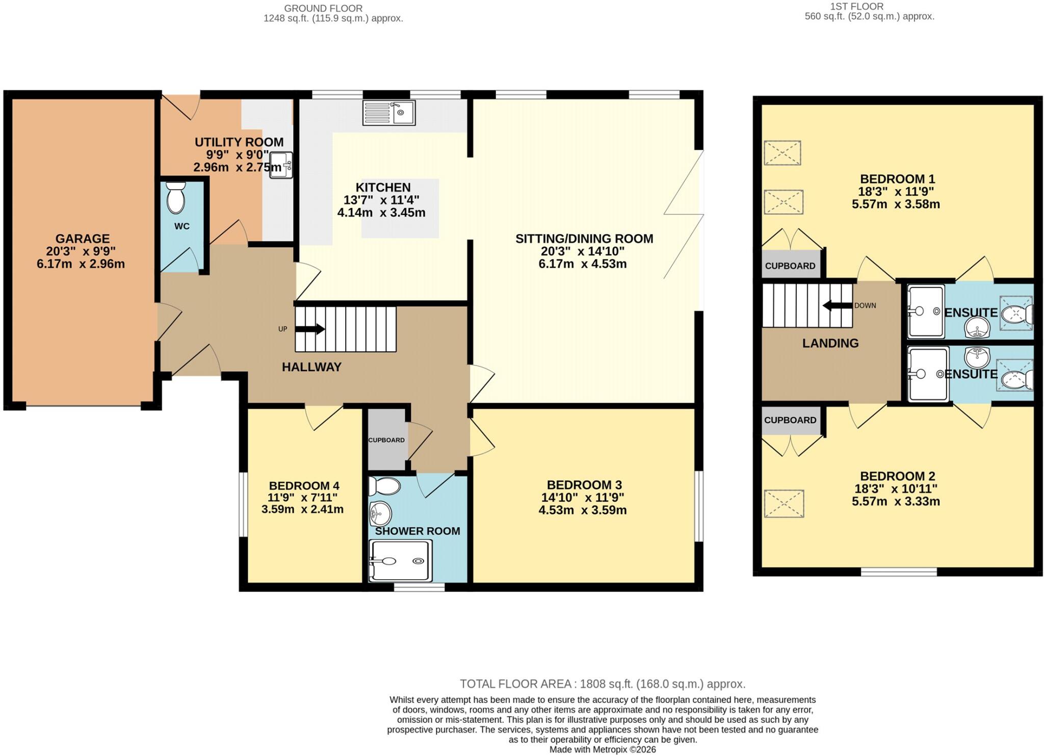Limetree Grove, Braunton, Devon, EX33 floorplan