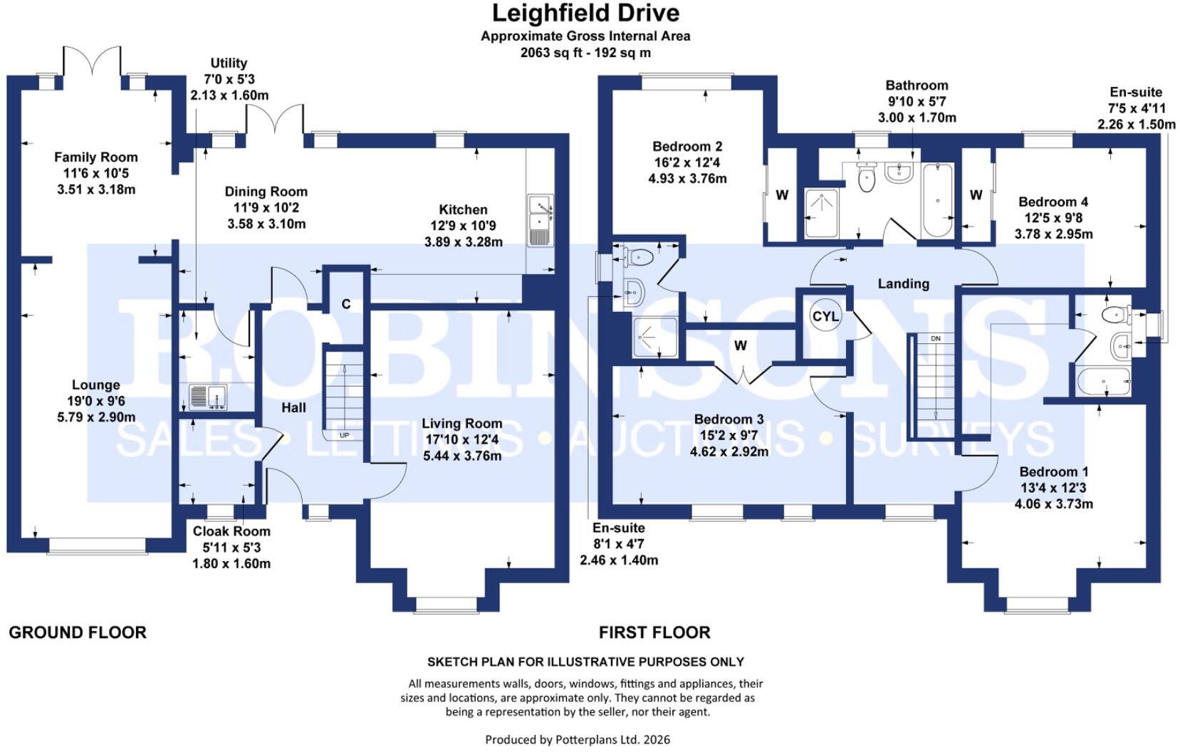 Leighfield Drive, Burdon Rise, Sunderland floorplan