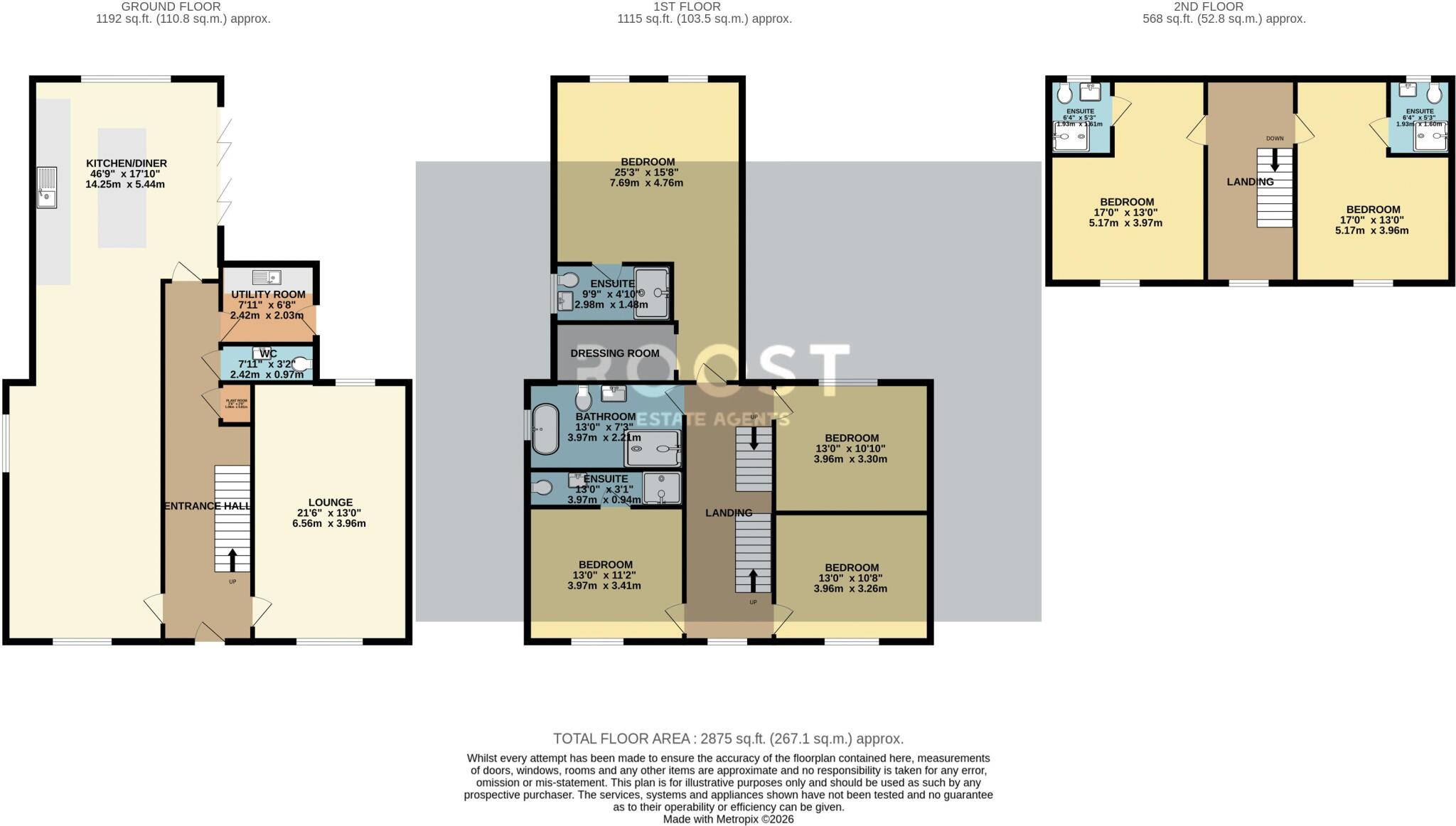 The Burrows, Station Road, Tetney floorplan