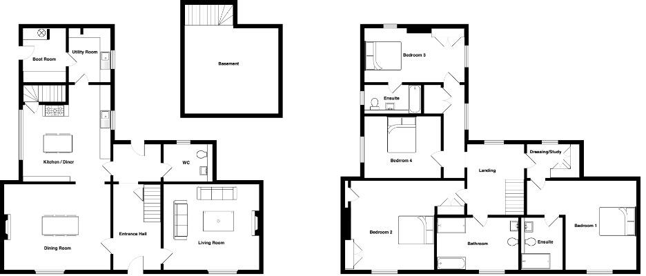 Lower Farm Mews, Tittleshall, PE32 floorplan