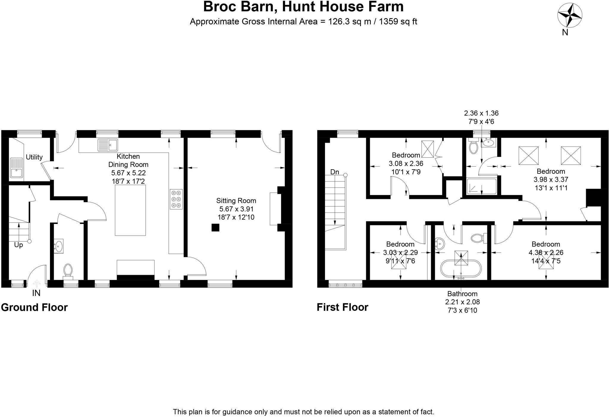 Hunt House Farm, Frith Common, Eardiston, Tenbury Wells floorplan