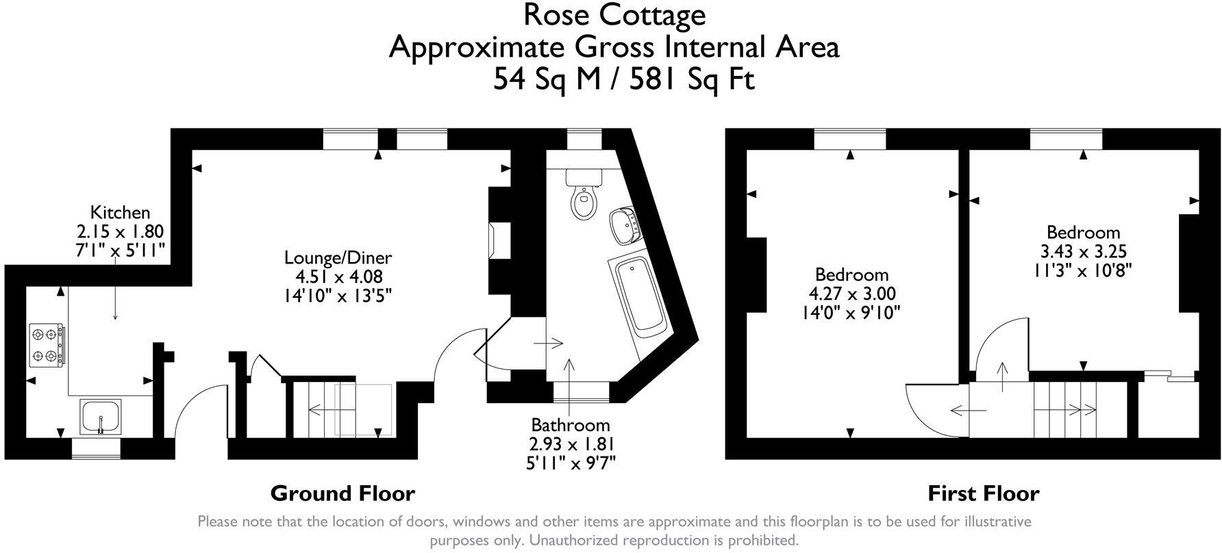 Scarthin, Cromford floorplan