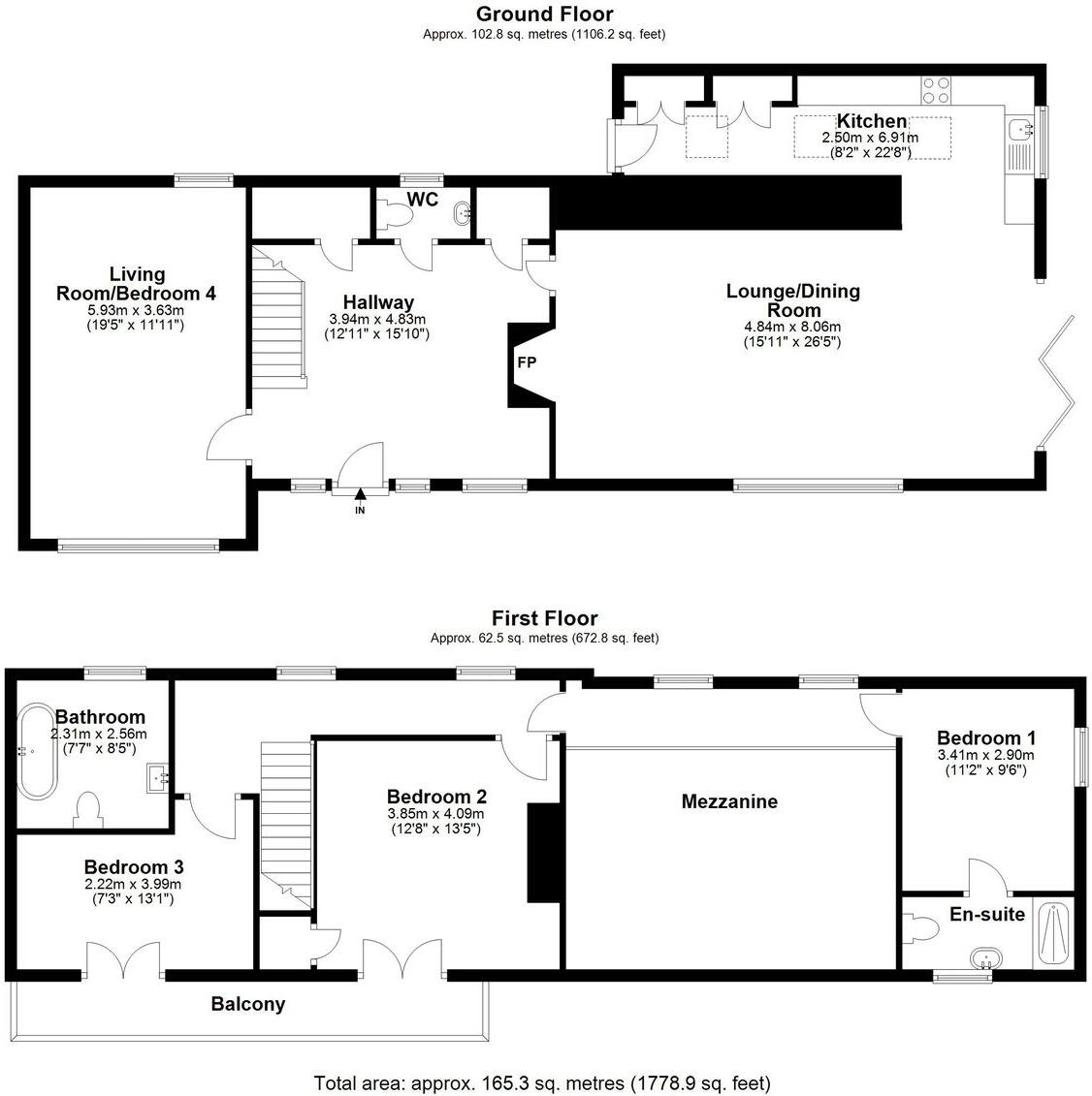 High Barn, Huddersfield Road, Mossley floorplan